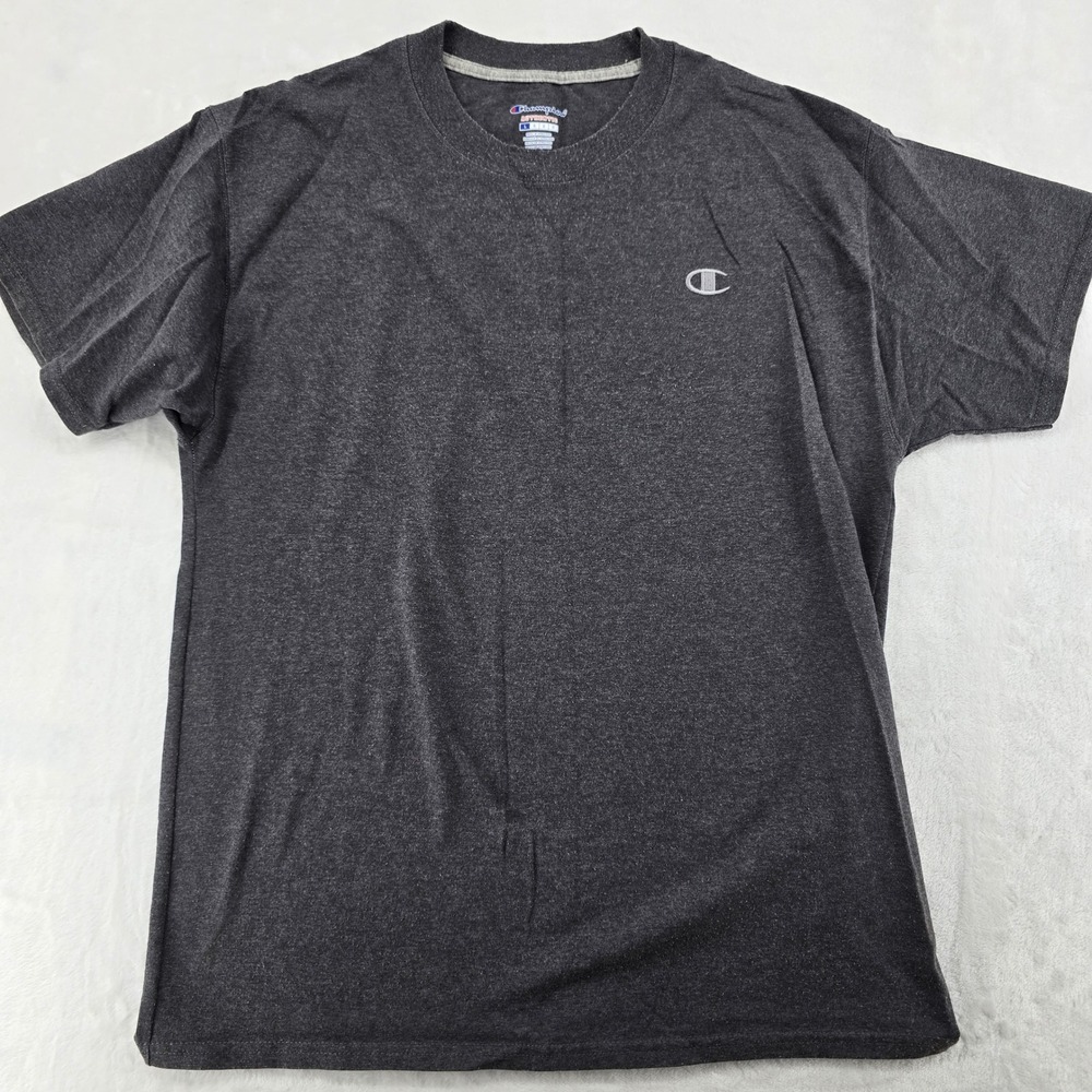 Champion T-Shirt Womens L Tee Charcoal Gray‎ Heather Authentic Athletic